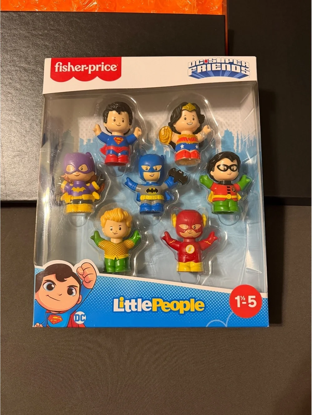FISHER-PRICE LITTLE PEOPLE DC SUPER FRIENDS 7 FIGURE PACK NIB 2020